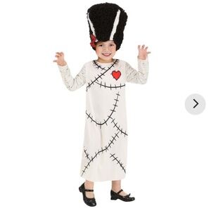 Kids Monster Bride Costume - White and Black